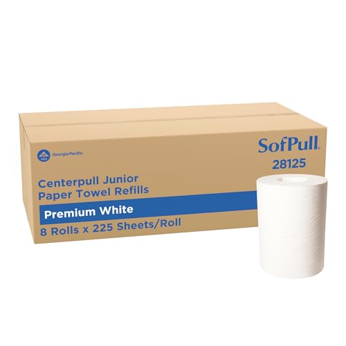 Centerpull Premium Paper Towels, 225 Sheets/Roll, 8 Rolls/Case - White