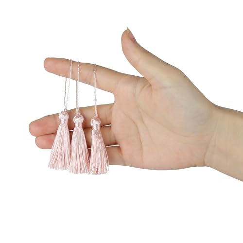 45-Piece Mini Silky Tassels 3.75-Inch for Jewelry Making and DIY Crafts