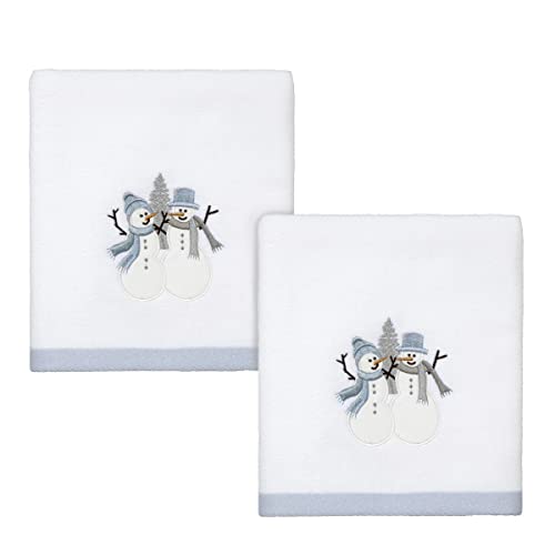 Avanti Frosty Friends 2-Pc Hand Towel Set – 16 x 28" Cotton Towels