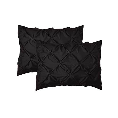 8-Piece Bed-in-a-Bag Comforter Set with Storage Pocket Sheets, Full/Queen, Black