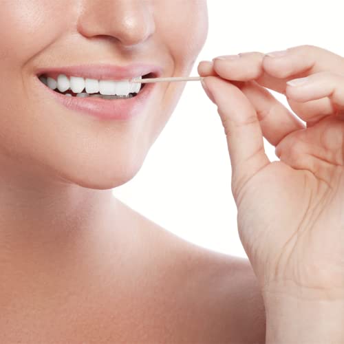 WQR Natural Bamboo Toothpicks 3000 Count for Oral Care, Cooking & Party