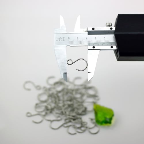 120 Pack Stainless Steel S Shape Hook Connectors for DIY Crafts & Crystals