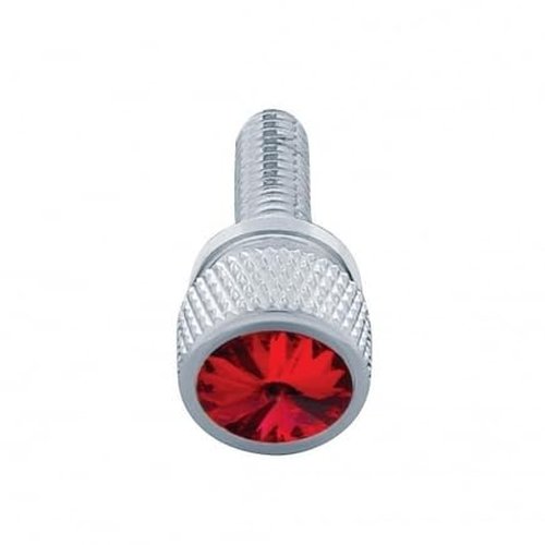 United Pacific 23812 Dash Panel Screw 12 Pack, 3/4", Short M6 1.0, with Red Crystal, for Kenworth