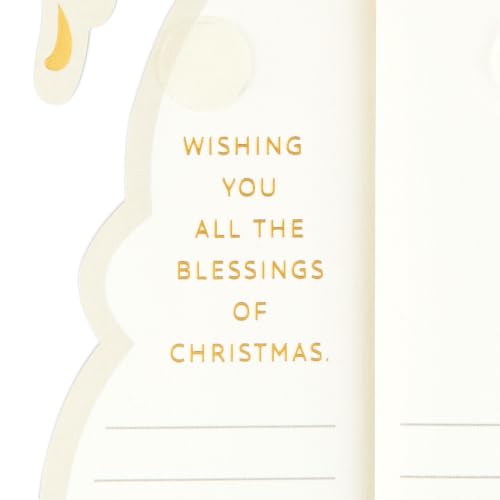 Hallmark Paper Wonder Christmas Pop Up Card with Envelope Honeycomb Angel - Holiday Greeting Card