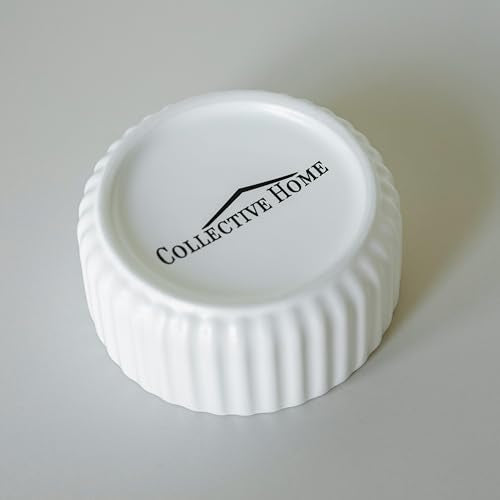 Ceramic Jewelry Box with Gold Bow Lid, White Porcelain Vanity Organizer