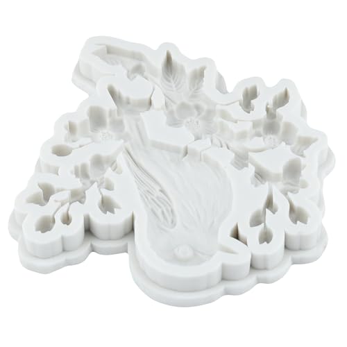 QDMOLDS Bird Flower Branch Silicone Fondant Mold – Style H