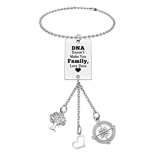 Step Parent Gift Ornament DNA Doesn't Make You Family Love Does Car Decor