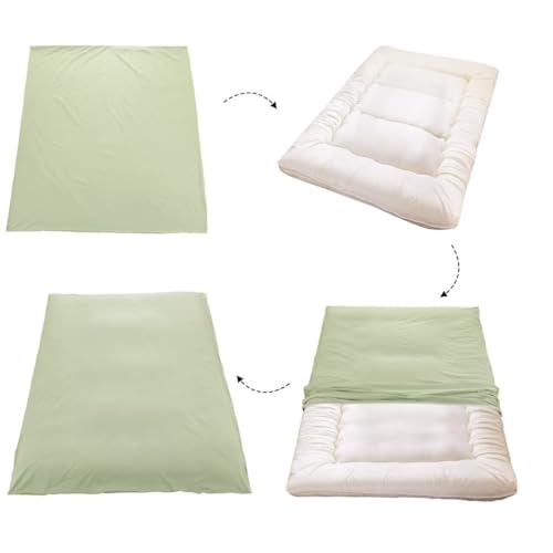 Washed Cotton Zippered Futon Cover - Soft & Machine Washable Twin
