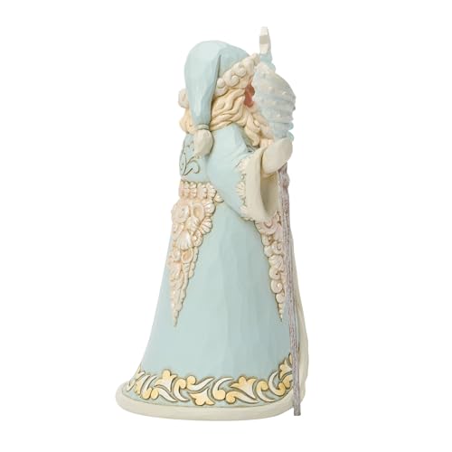 Coastal Santa with Sea Glass Tree Figurine – Enesco Jim Shore Heartwood Creek 8.5in