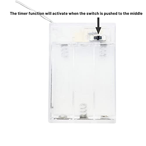 Yisiten 6 Pack 13ft 40LED Battery-Operated Fairy Lights with Timer, Warm White, IP44 Waterproof