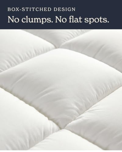 Queen Mattress Pad - Soft Pillowtop, Breathable & Noiseless