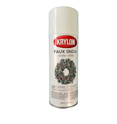 Realistic Artificial Faux Snow Spray for Holiday & Christmas Decor