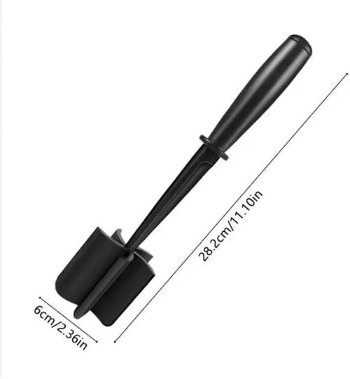 Meat Chopper | Premium Heat Resistant Hamburger Grinder for Ground Beef, Chicken & Potatoes - Black