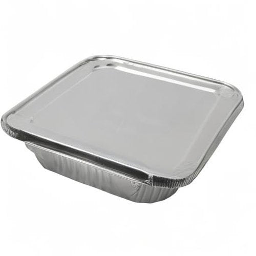 EHOMEA2Z Aluminum Foil Pans With Lids Half Size (10 Pack) 10 Lids and 10 Pans, 9x13 Prepping, Roasting, Food, Storing, Heating, Cooking, Chafers, Catering, Buffet Supplies