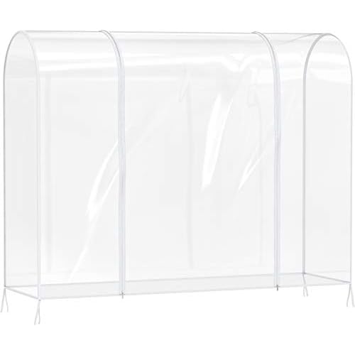 SIMPLE HOUSEWARE Clear Garment Rack Cover