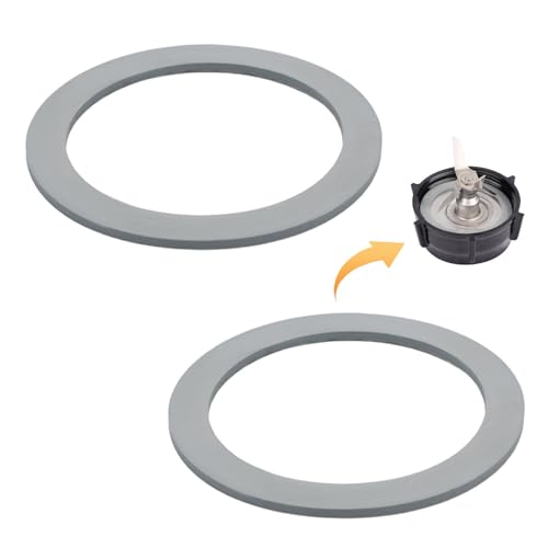 2-Pack Rubber Blender Gasket Replacement Seals for 70mm Blade Bases