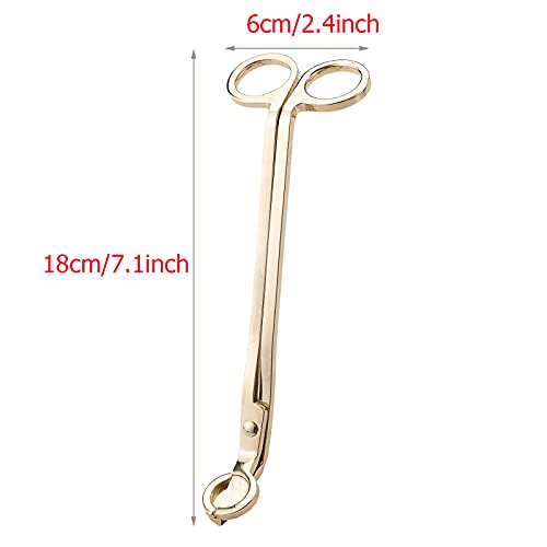 Candle Wick Trimmer Set - Long Handle Stainless Steel Cutter