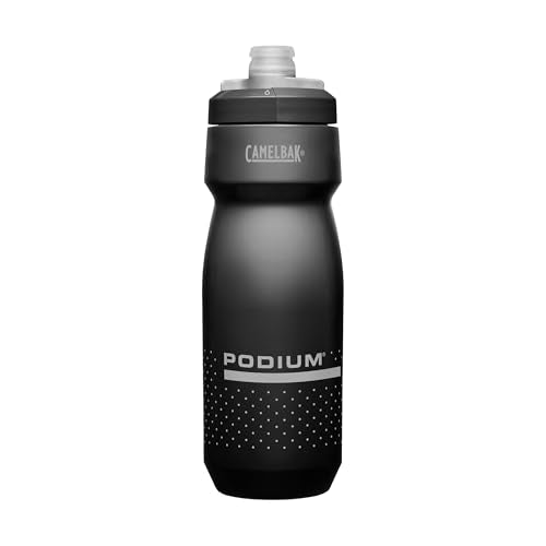 CamelBak Podium Cycling Water Bottle 24oz Black - High Flow Self-Sealing