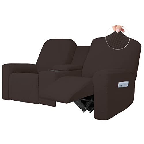 Reclining Loveseat Slipcover with Console, Stretch Furniture Protector