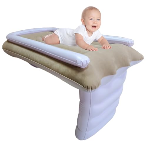 Portable Inflatable Toddler Travel Bed with Safety Belt for Airplane Flights