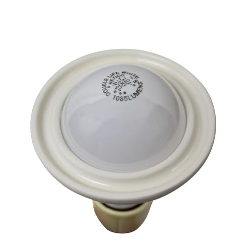 Ceramic Light Bulb Fragrance Ring with Vanilla Oil Sample Vial