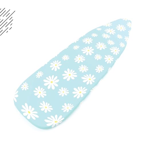 Encasa XO Ironing Board Cover and Pad 54x15 Daisy Blue Thick Felt