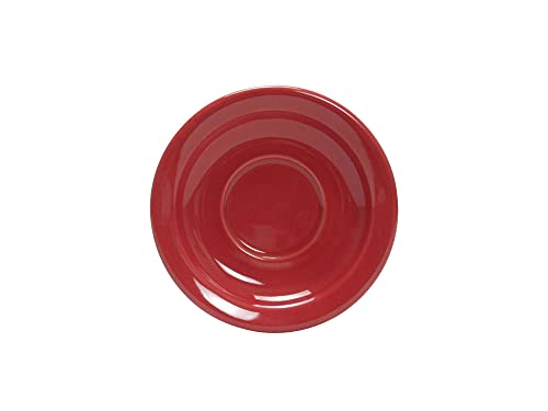 Tuxton Cayenne 5-1/2 Inch Ceramic Saucer - Microwave & Dishwasher Safe, Pack of 36