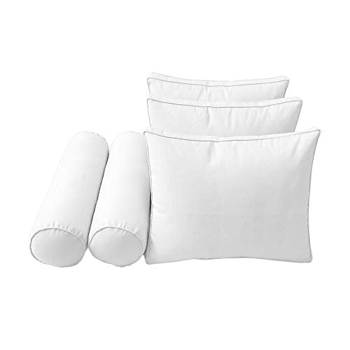 Mattress & Pillow Bolster Cushion Covers for Daybed & Porch Swing - Twin Size