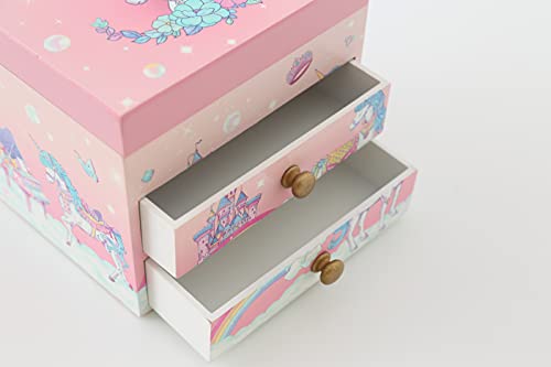 Unicorn Musical Jewelry Box with Necklace and Bracelet Set for Girls