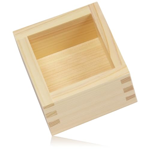 Morikuru Japanese Tono Hinoki Masu Cup - 172ml Premium Cypress Sake & Salt Container, Variation 1