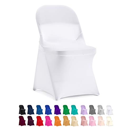Stretch Spandex Folding Chair Covers - 12 Pack for Events