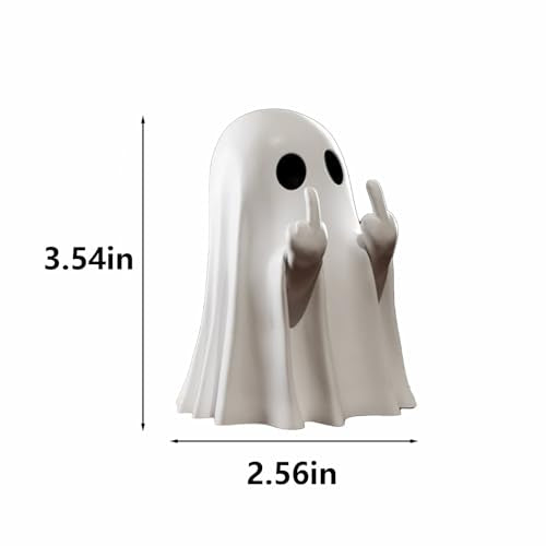 Resin Halloween Ghost Figurine for Tiered Tray and Table Decor