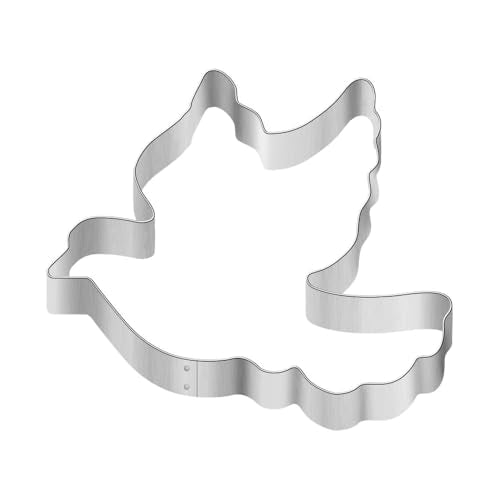 3.5 Inch Flying Dove Cookie Cutter - Tin Plated Steel, Safe Rolled Edges