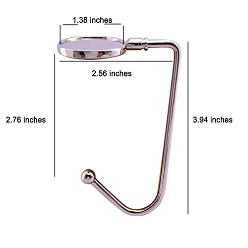 Metal Mantel Stocking Hanger and Purse Hook Holder - Set of 6