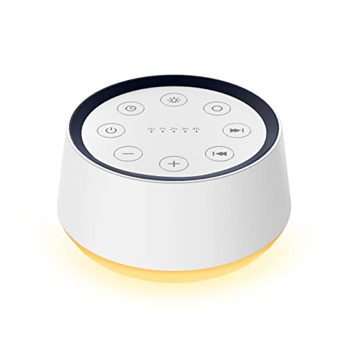Brown Noise Sound Machine with 30 Soothing Sounds and Night Light