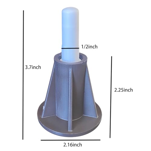 4-Pack Universal Bed Frame Glide Feet Replacements with Plastic Inserts