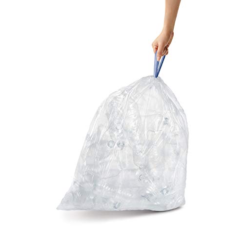Code A Custom Fit Drawstring Trash Can Liners, 4.5L / 1.2 Gallon (90 Pack)