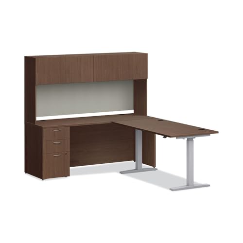 72-Inch Brown Hutch for Modular Desks - HON HONLDH72LE1