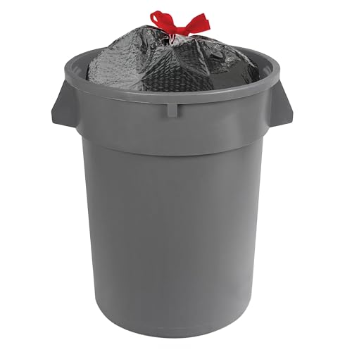 30 Gallon Multipurpose Drawstring Trash Bags - Tear-Resistant Black (50 Count)