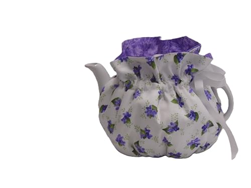 Lilac Print Reversible Insulated Tea Cozy for 2-Cup Teapots