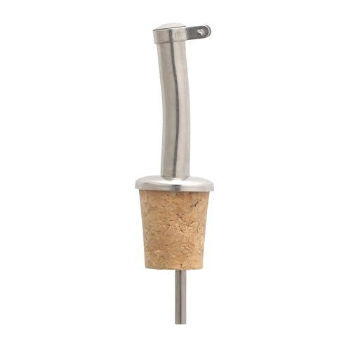 HIC Kitchen Set of 2 Fantes Stainless Steel Bottle Stopper Pourers – Perfect for Wines & Spirits