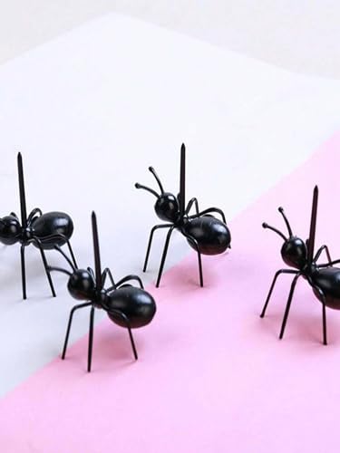 24 Pcs Ant-Shaped Fruit Picks for Kids Lunch & Party Platter - Loizziuy