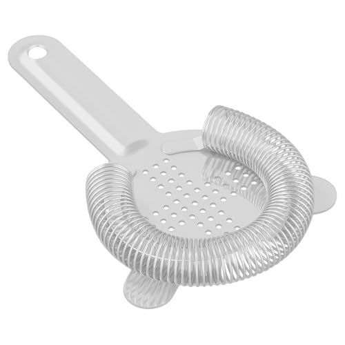 HEIHAK 10-Pack Stainless Steel Cocktail Strainers 3.9x6.5 Inch Professional Bar Tools