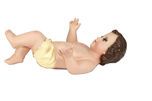 Handmade Plaster Baby Jesus Statue - Figura de Niño Dios (30cm)