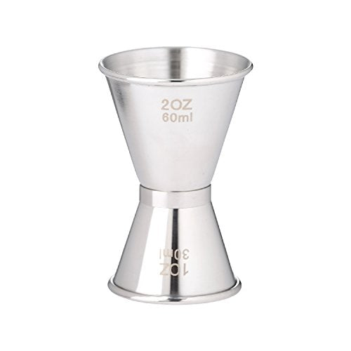 Thirsty Rhino Duo Double Sided Stainless Steel Cocktail Jigger Set of 1 - 1oz & 2oz