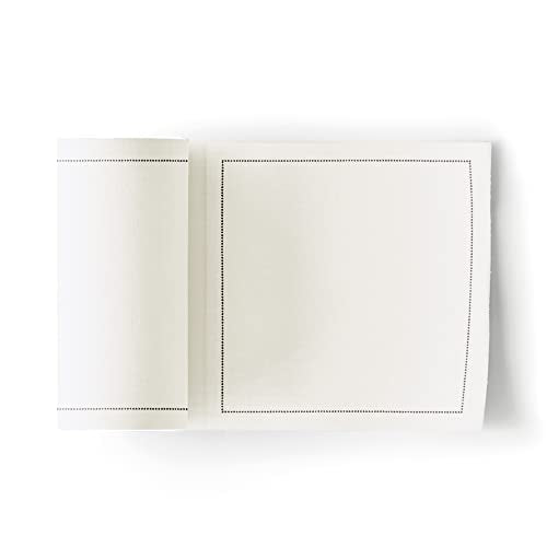 Reusable Cotton Cocktail Napkins, 4.3 x 4.3 Inch, Cream, 50 Per Roll