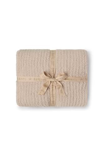 CozyChic Rib Twin XL Blanket & Lumbar Pillow Set - Stone
