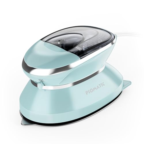 PIOMATIC Mini Travel Steam Iron with Dual Voltage & Non-Stick Soleplate