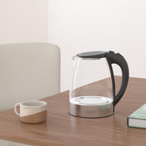 1.8L Electric Tea Kettle, Double-Wall Anti-Scalding Stainless Steel Pot