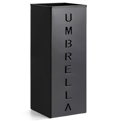 Square Metal Umbrella Stand, Freestanding Entryway Umbrella Holder Rack